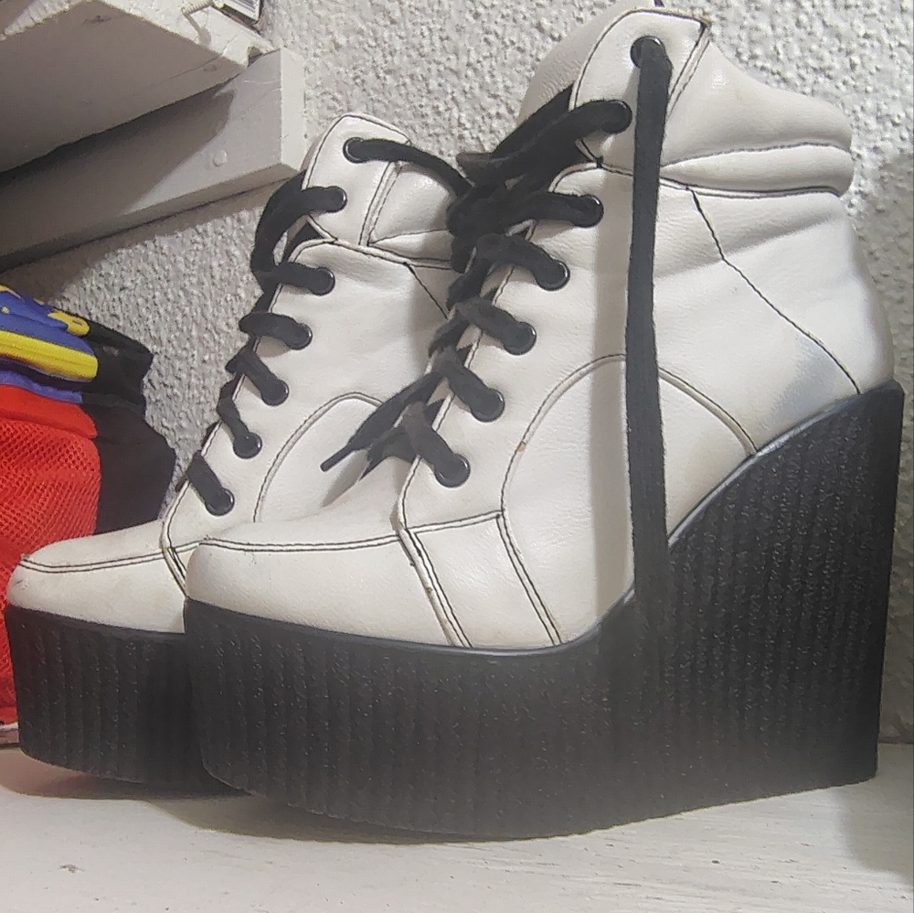 Forever 21 White Platform Shoes